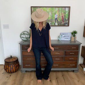 Needle and Thread Wrap tie top